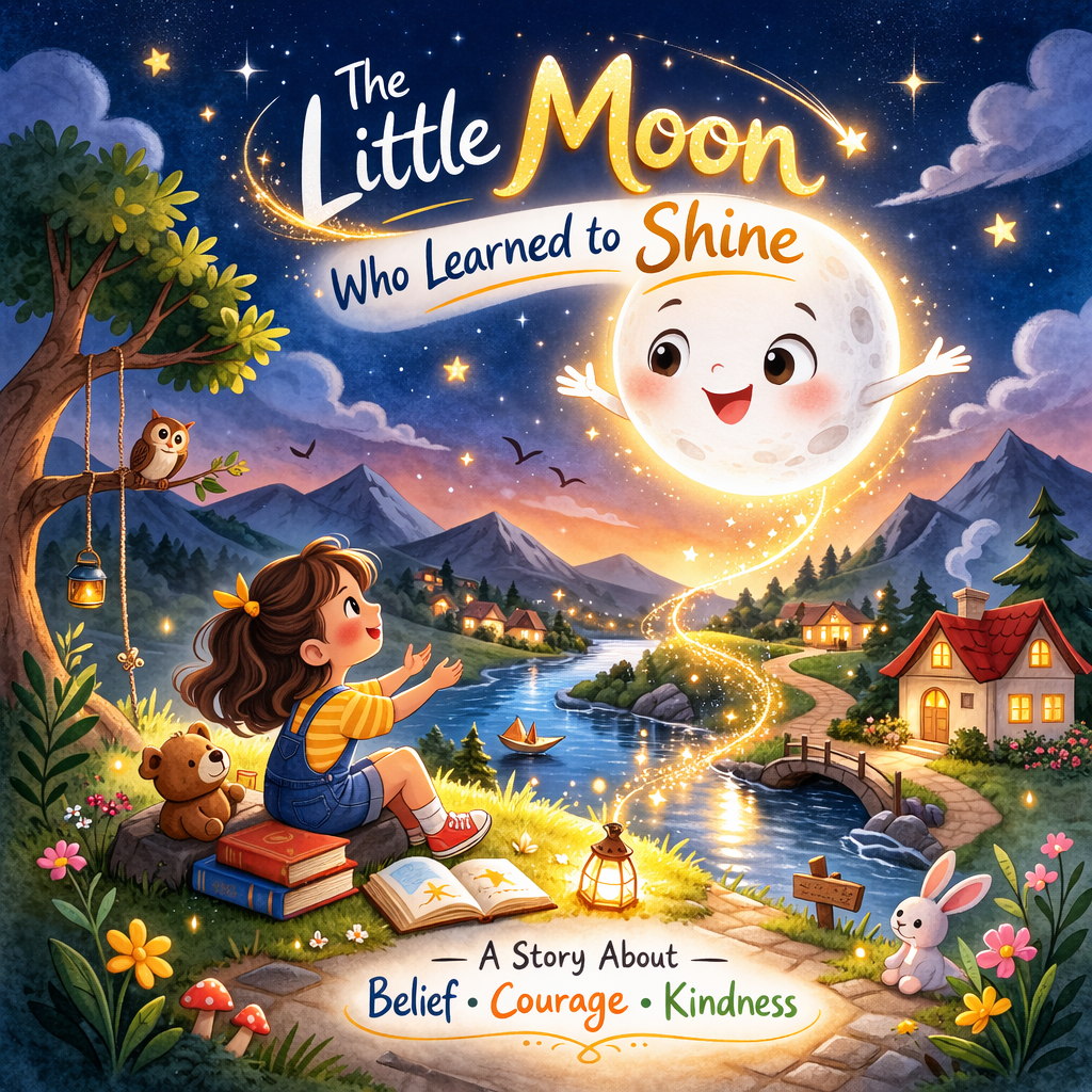 🌙 The Little Moon Who Learned to Shine